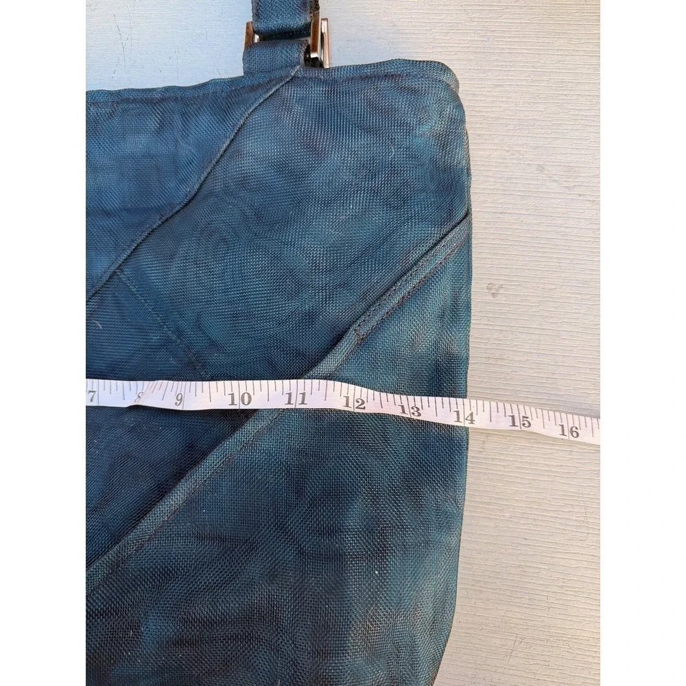 Smateria‎ Blue Recycled Net Mesh Tote Bag Crossbody Sustainable Shoulder Bag